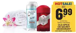 Food Lion Old Spice or Secret Deodorant offer