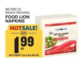 Food Lion FOOD LION NAPKINS offer