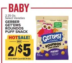 Food Lion GERBER GET’EMS ROUNDOS PUFF SNACK offer