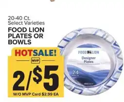 Food Lion Food Lion Plates or Bowls offer