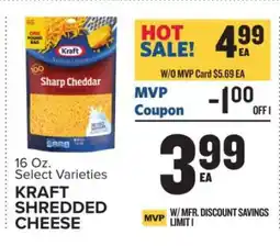 Food Lion Kraft Shredded Cheese offer