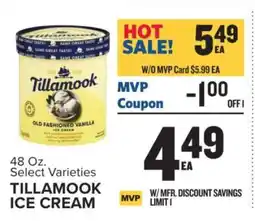 Food Lion Tillamook Ice Cream offer