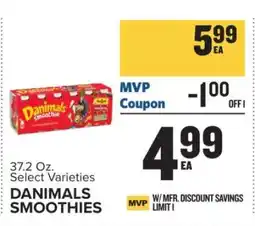 Food Lion Danimals Smoothies offer