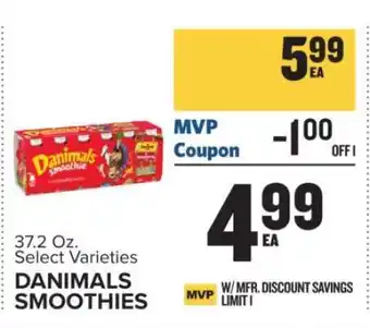 Food Lion Danimals Smoothies offer