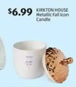 Aldi KIRKTON HOUSE Metallic Fall Icon Candle offer