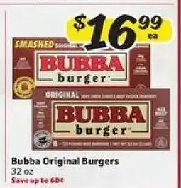 Winn Dixie Bubba Original Burgers offer