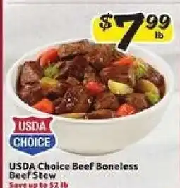 Winn Dixie USDA Choice Beef Boneless Beef Stew offer