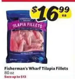 Winn Dixie Fisherman's Wharf Tilapia Fillets offer