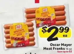 Winn Dixie Oscar Mayer Meat Franks offer