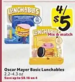 Winn Dixie Oscar Mayer Basic Lunchables offer