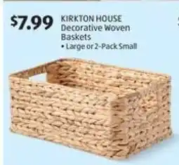 Aldi KIRKTON HOUSE Decorative Woven Baskets offer