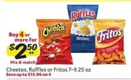 Winn Dixie Cheetos, Ruffles or Fritos offer