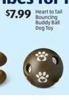 Aldi Heart to Tail Bouncing Buddy Ball Dog Toy offer