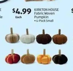 Aldi KIRKTON HOUSE Fabric Woven Pumpkin offer