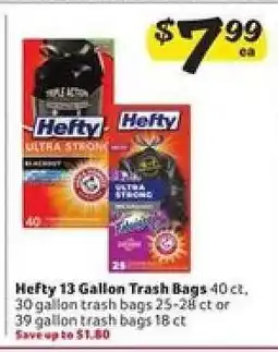 Winn Dixie Hefty Trash Bags offer