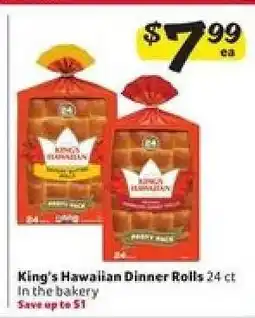 Winn Dixie King's Hawaiian Dinner Rolls offer