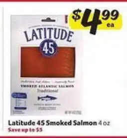 Winn Dixie Latitude 45 Smoked Salmon offer