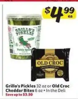 Winn Dixie Grillo's Pickles or Old Croc Cheddar Bites offer