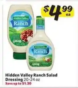 Winn Dixie Hidden Valley Ranch Salad Dressing offer