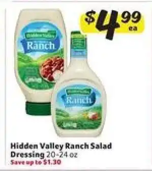 Winn Dixie Hidden Valley Ranch Salad Dressing offer