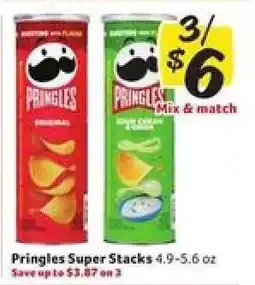 Winn Dixie Pringles Super Stacks offer