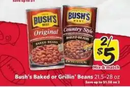 Winn Dixie Bush's Baked or Grillin' Beans offer