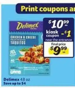 Winn Dixie Delimex Chicken & Cheese Taquitos offer