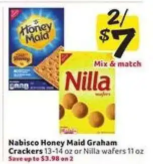 Winn Dixie Nabisco Honey Maid Graham Crackers or Nilla Wafers offer