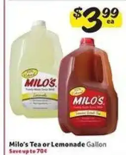 Winn Dixie Milo's Tea or Lemonade offer