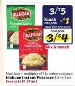 Winn Dixie Idahoan Instant Potatoes offer