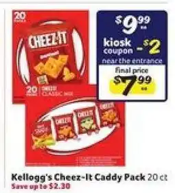 Winn Dixie Kellogg's Cheez-It Caddy Pack offer