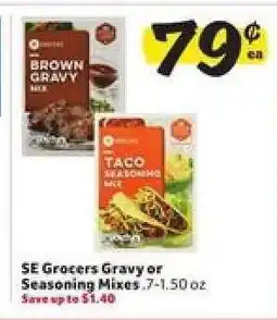 Winn Dixie SE Grocers Gravy or Seasoning Mixes offer