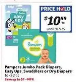 Winn Dixie Pampers Jumbo Pack Diapers offer