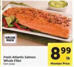 Safeway Fresh Atlantic Salmon Whole Fillet offer