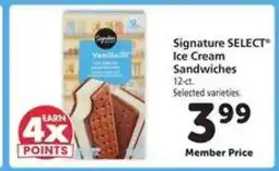 Safeway Signature SELECT Ice Cream Sandwiches offer