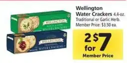 Safeway Wellington Water Crackers offer