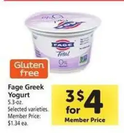 Safeway Fage Greek Yogurt offer