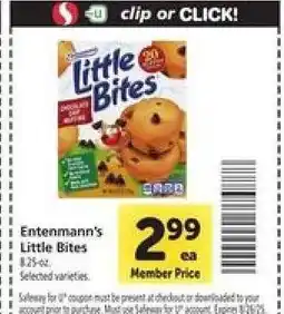Safeway Entenmann's Little Bites offer
