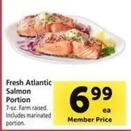 Safeway Fresh Atlantic Salmon Portion offer