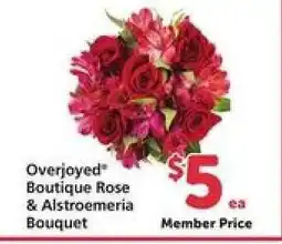 Safeway Overjoyed Boutique Rose & Alstroemeria Bouquet offer