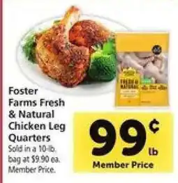 Safeway Foster Farms Fresh & Natural Chicken Leg Quarters offer