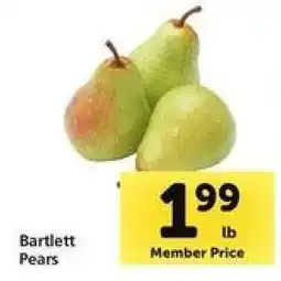 Safeway Bartlett Pears offer