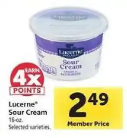 Safeway Lucerne Sour Cream offer