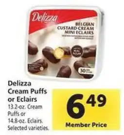 Safeway Delizza Cream Puffs or Eclairs offer