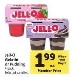 Safeway Jell-O Gelatin or Pudding offer