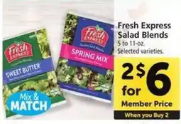Safeway Fresh Express Salad Blends offer