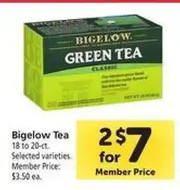 Safeway Bigelow Tea offer