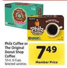 Safeway Philz Coffee or The Original Donut Shop Coffee offer