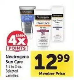 Safeway Neutrogena Sun Care offer