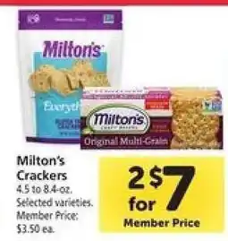 Safeway Milton's Crackers offer